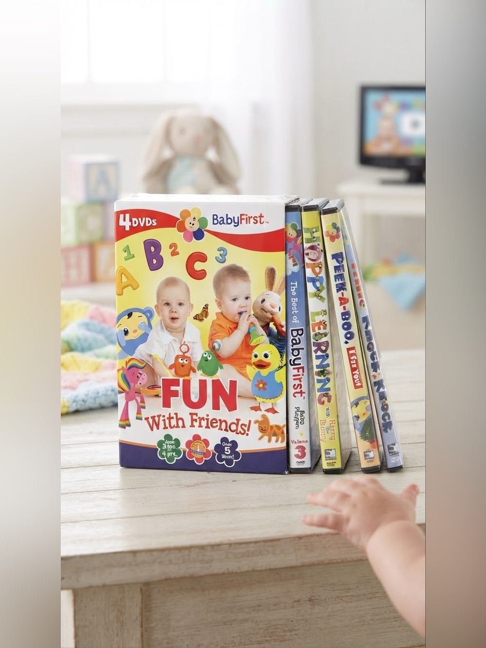 BabyFirst Fun With Friends 4 DVD Bundle Set Sealed New The Best of BabyFirst